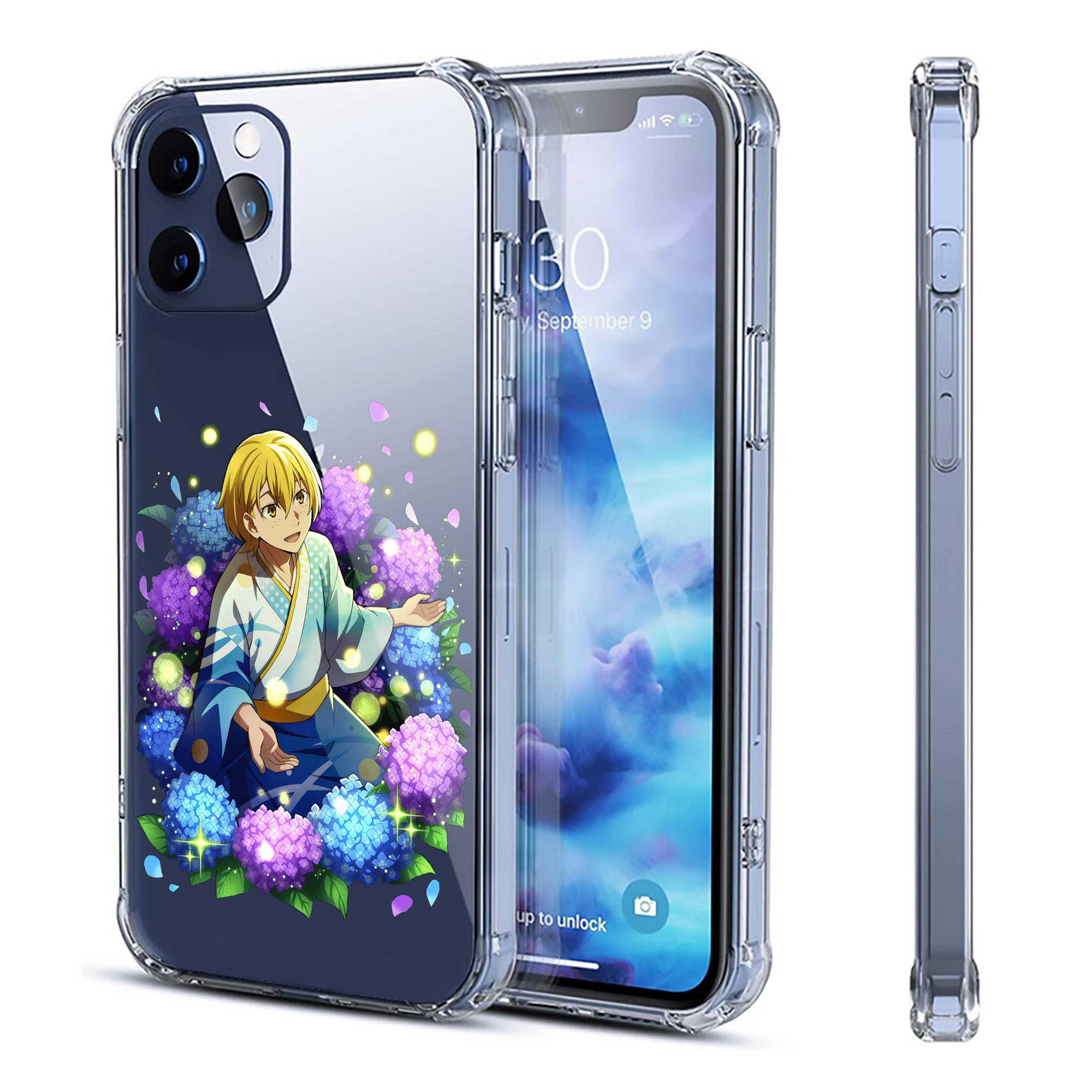 （画像用） 文豪ストレイドッグス Bungo Stray Dogs 【iPhone 12シリーズ対応】透明スマホケース（クリアソフトケース）